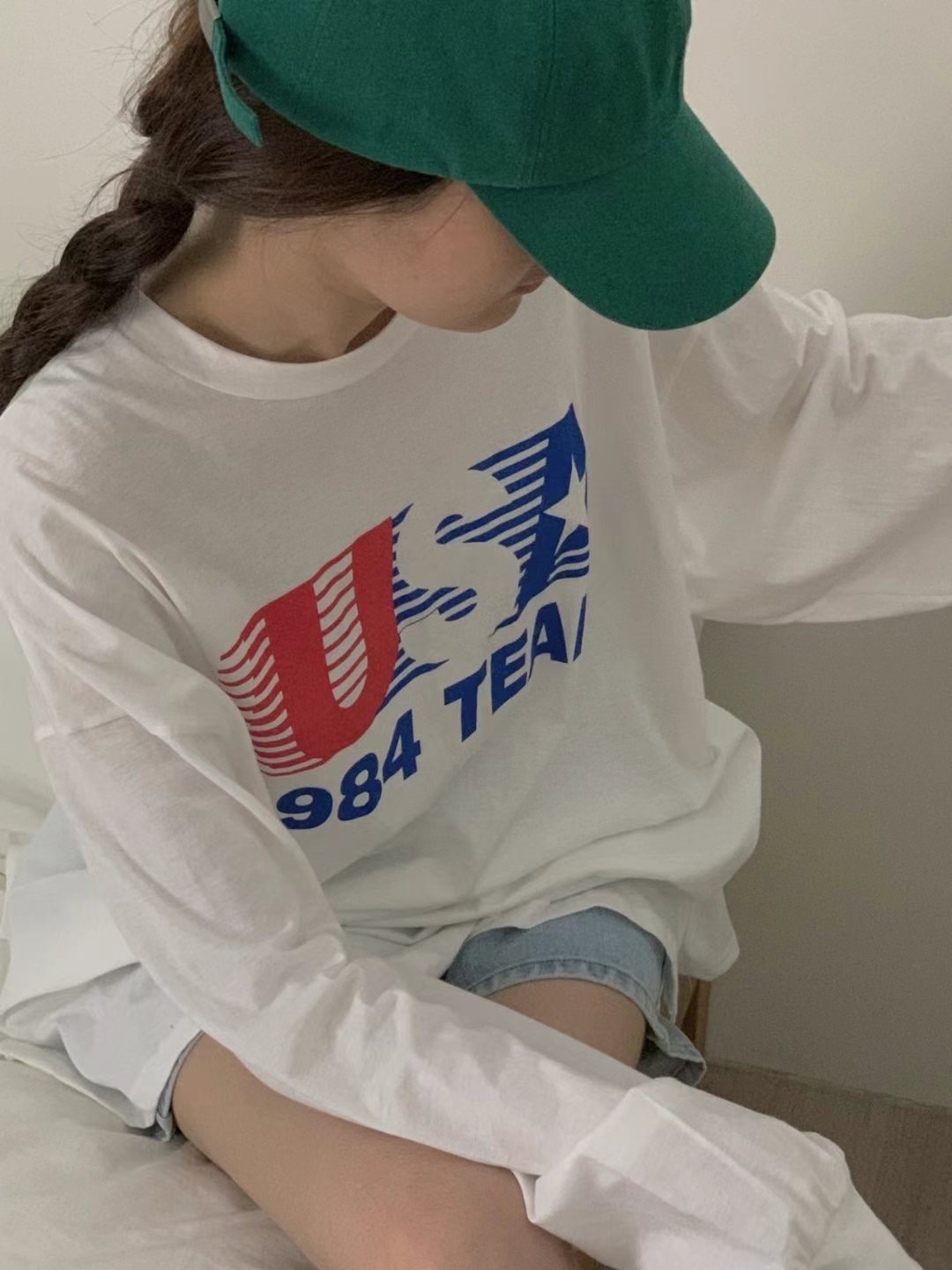 FIVE韓國代購㊣女裝新品真品時尚推薦熱賣人氣職業休閑長袖T恤FIVE長袖T恤