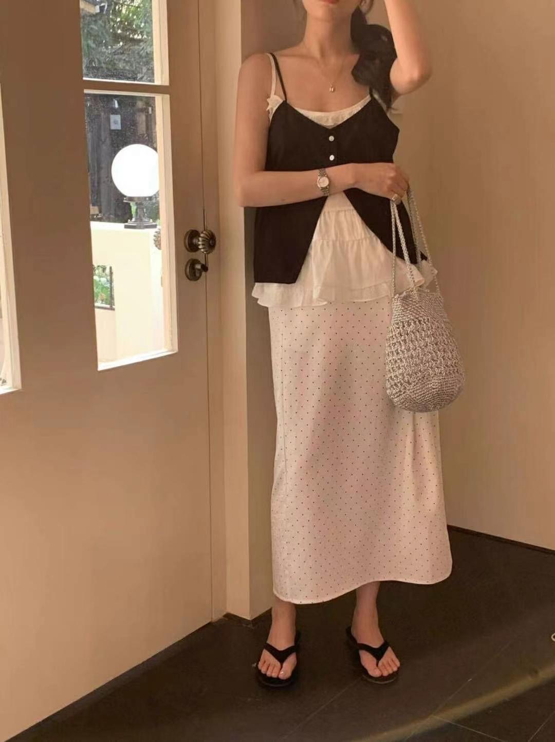 COTTON MARKET東大門㊣代購女士新款人氣休閑熱賣吊帶背心COTTON MARKET吊帶/背心