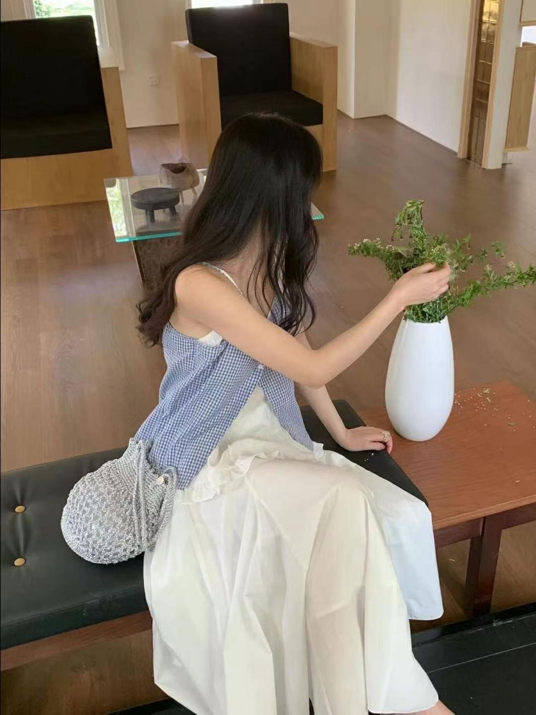 COTTON MARKET東大門㊣代購女士新款人氣休閑熱賣吊帶背心COTTON MARKET吊帶/背心