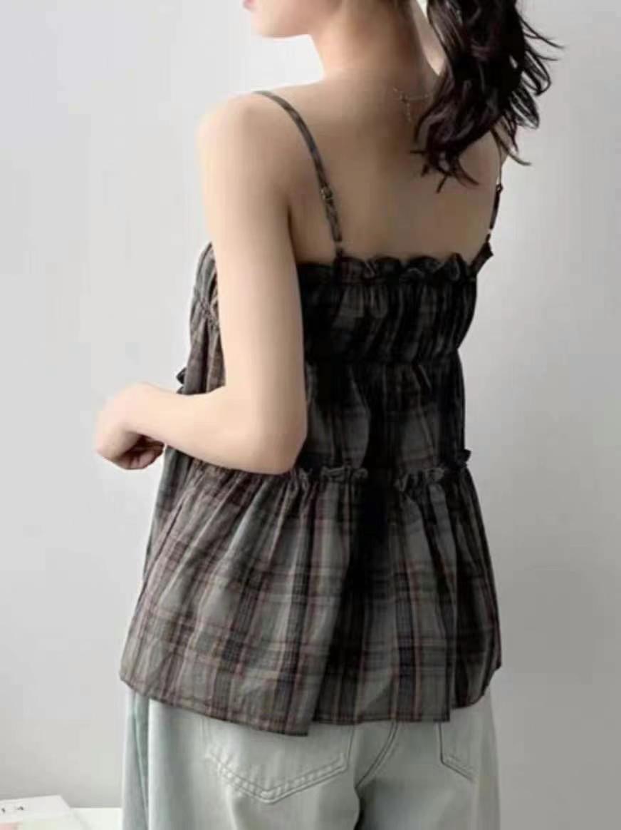 COTTON MARKET東大門㊣代購女士新品休閑25春夏職業吊帶背心COTTON MARKET吊帶/背心