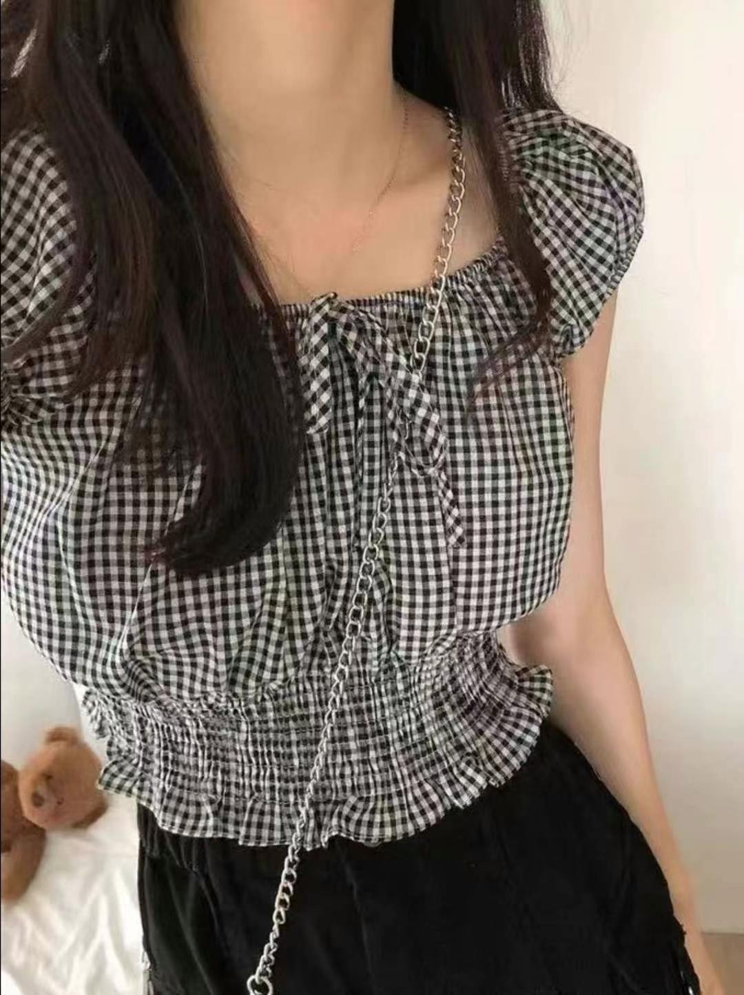 COTTON MARKET東大門㊣實拍女士新品推薦人氣休閑襯衫蕾絲衫COTTON MARKET襯衫/蕾絲衫