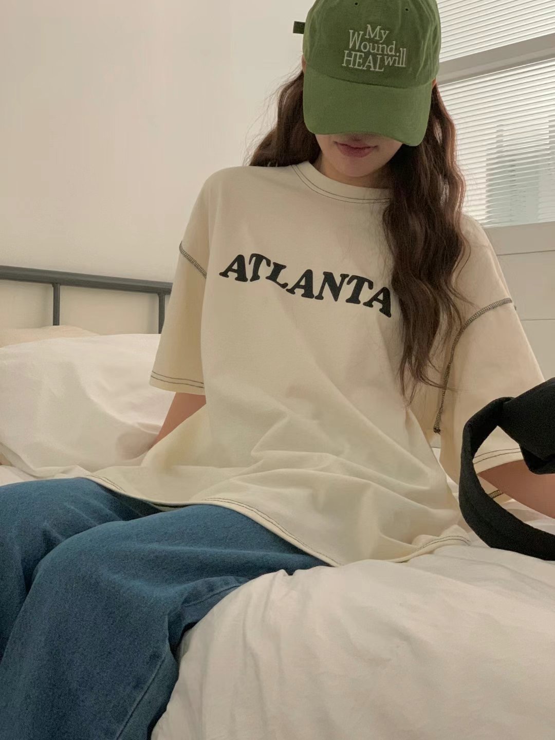 FIVE韓國直郵㊣女士新款人氣休閑真品25春夏熱賣時尚職業T恤FIVET恤圖色2