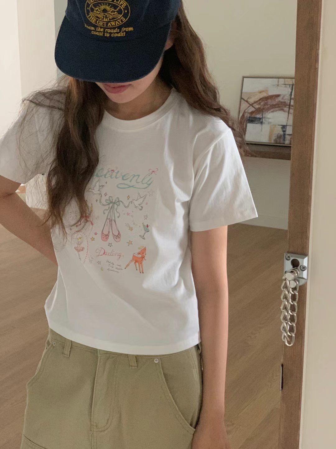 FIVE韓國直郵㊣女裝新品推薦真品職業時尚25春夏休閑熱賣T恤FIVET恤圖色3