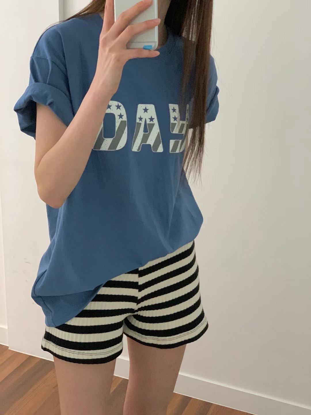 FIVE東大門㊣直郵女裝新品人氣推薦休閑真品時尚熱賣25春夏T恤FIVET恤圖色1