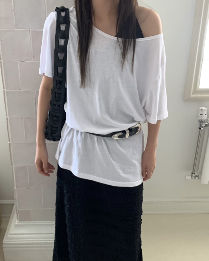PEBBLE東大門㊣代購女士新款時尚休閑真品職業熱賣25春夏T恤PEBBLE/LAYERT恤