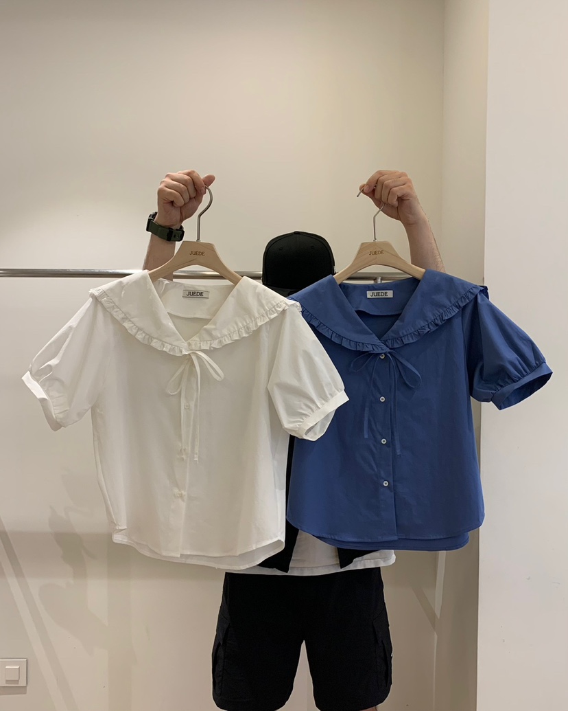 JUEDE(此品牌容易投訴)韓國直郵㊣女士新品真品襯衫蕾絲衫JUEDE襯衫/蕾絲衫