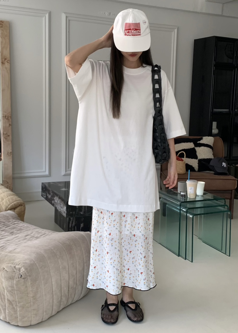 PEBBLE韓國直郵㊣女裝新品人氣休閑真品推薦職業熱賣25春夏長裙PEBBLE/LAYER長裙