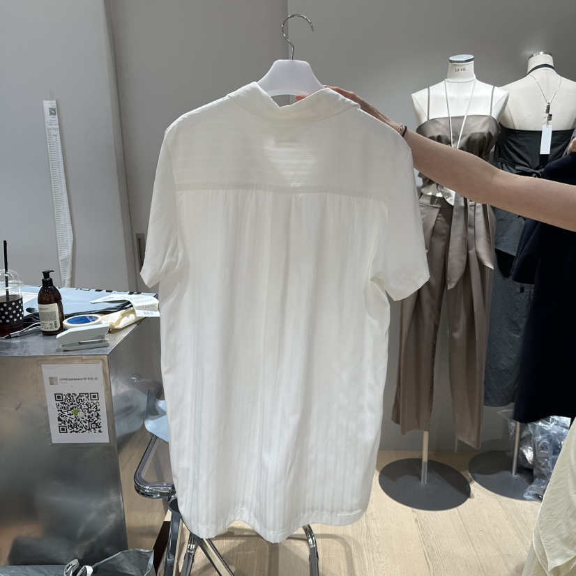 FAVOR-P韓國直郵㊣女士新品25春夏時尚休閑人氣襯衫蕾絲衫FAVOR襯衫/蕾絲衫