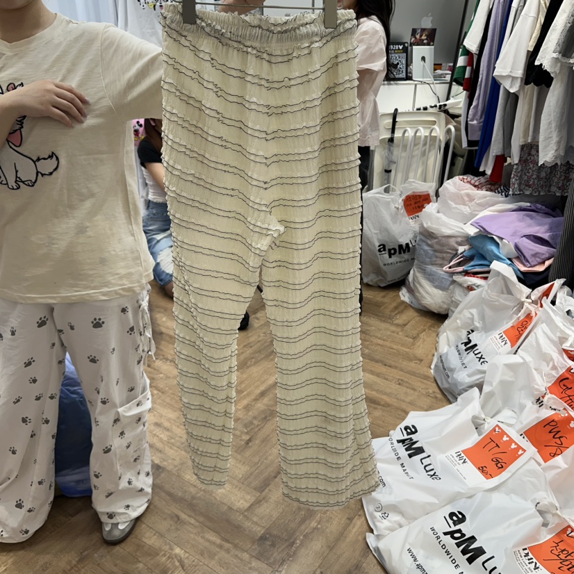 DE LINE東大門㊣代購女裝新品熱賣職業25春夏時尚推薦休閑褲DE LINE休閑褲