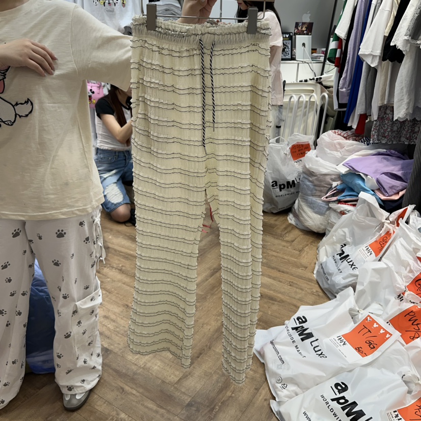 DE LINE東大門㊣代購女裝新品熱賣職業25春夏時尚推薦休閑褲DE LINE休閑褲圖色2