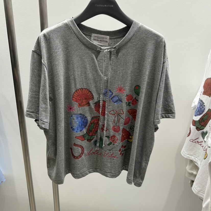 TARABY MOTION韓國代購㊣女士新品真品25春夏熱賣休閑職業T恤TARABY MOTIONT恤