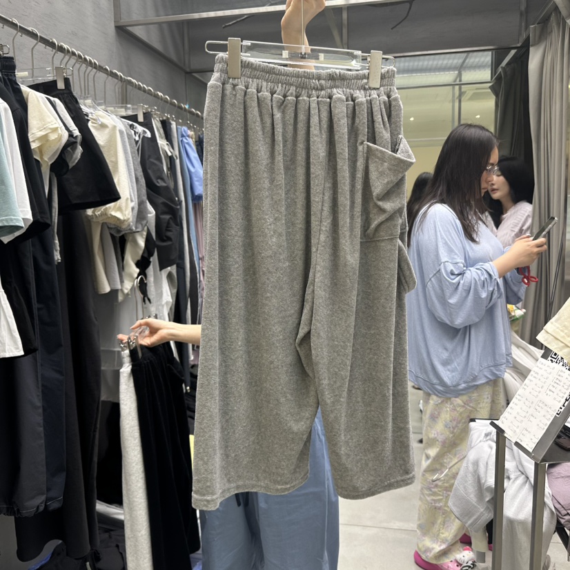 UOOV東大門㊣直郵女裝新款休閑熱賣推薦職業時尚25春夏休閑褲UOOV休閑褲