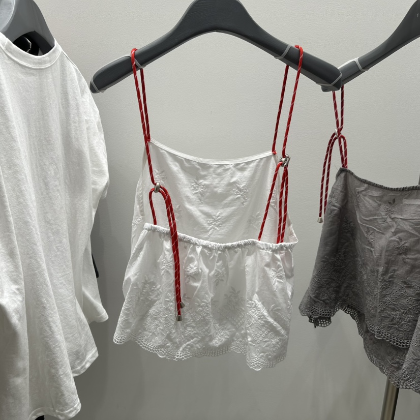 TARABY MOTION韓國直郵㊣女裝新款休閑真品25春夏吊帶背心刺繡TARABY MOTION吊帶/背心