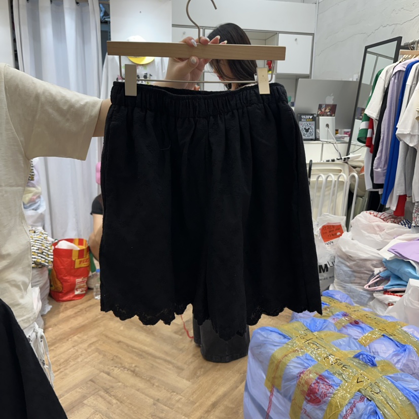 DE LINE韓國代購㊣女裝新品休閑真品25春夏熱賣推薦職業短褲DE LINE短褲圖色2