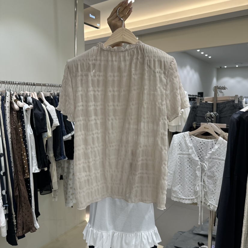 BENE東大門㊣代購女裝新品職業時尚真品人氣25春夏襯衫蕾絲衫BENE襯衫/蕾絲衫