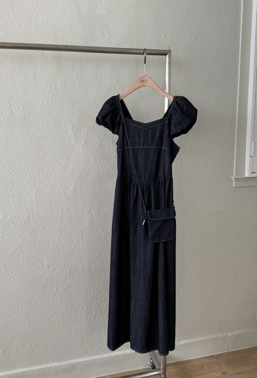 TWENTY FOUR SEVEN24-7韓國代購㊣女裝新品25春夏連衣裙含包TEWNTY FOUR SEVEN24-7連衣裙