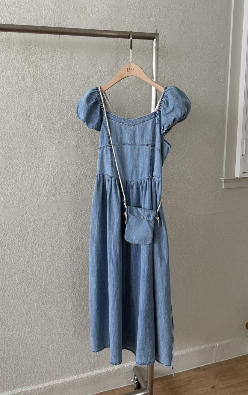 TWENTY FOUR SEVEN24-7韓國代購㊣女裝新品25春夏連衣裙含包TEWNTY FOUR SEVEN24-7連衣裙