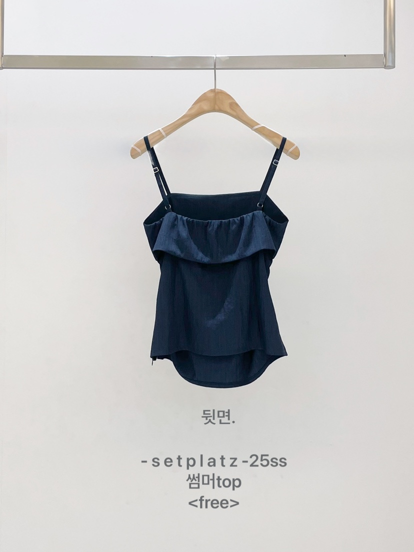 SETPLATZ韓國直郵㊣女裝新品熱賣時尚25春夏人氣真品吊帶背心PLATZCLASSIC吊帶/背心