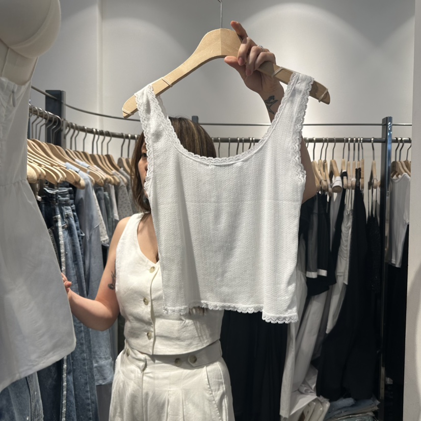 HABLE韓國代購㊣女裝新品時尚熱賣推薦25春夏職業休閑吊帶背心HABLE吊帶/背心
