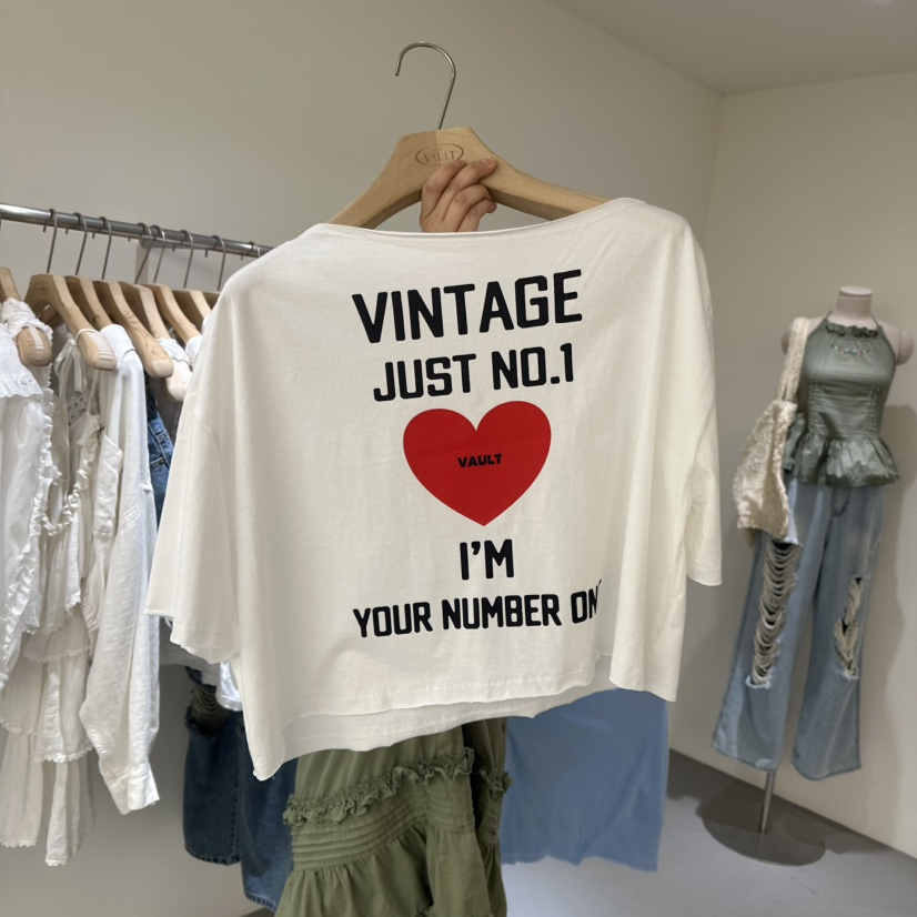 VAULT東大門㊣直郵女士新品真品推薦休閑職業熱賣25春夏T恤VAULTT恤圖色4