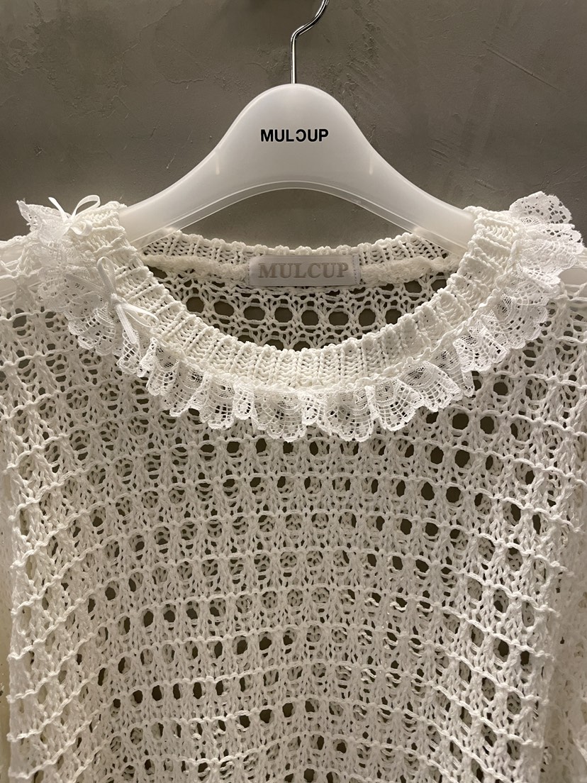 MULCUP東大門㊣實拍女裝新款推薦真品職業25春夏時尚針織衫MULCUP針織衫