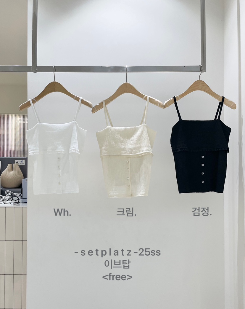 SETPLATZ韓國代購㊣女裝新款人氣25春夏熱賣推薦時尚吊帶背心PLATZCLASSIC吊帶/背心