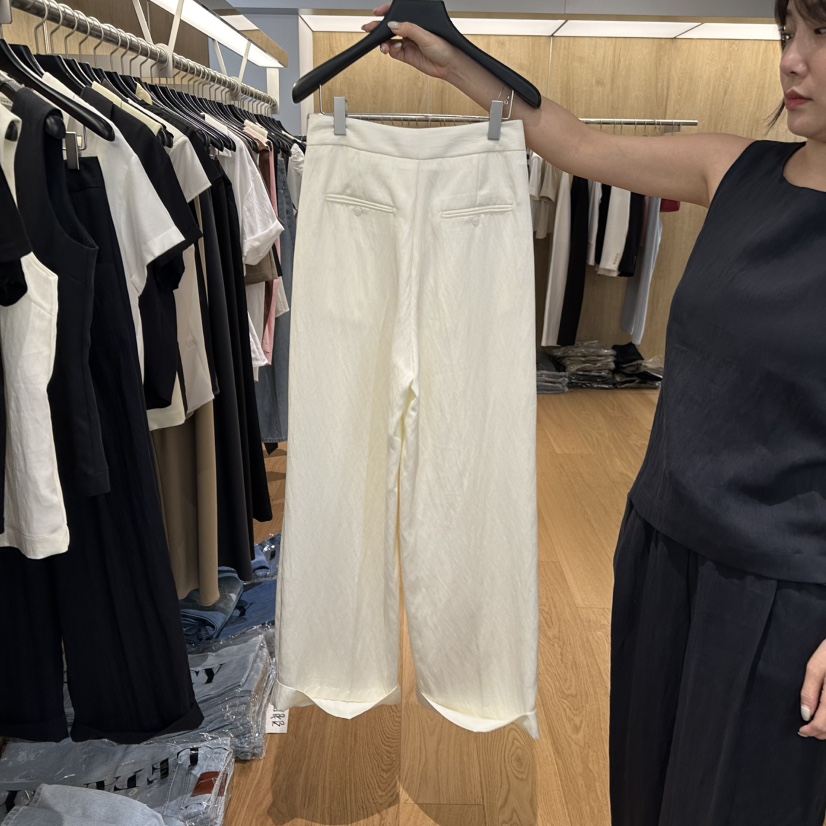 LEFANCY韓國代購㊣女裝新品25春夏推薦職業真品休閑熱賣休閑褲LEFANCY休閑褲