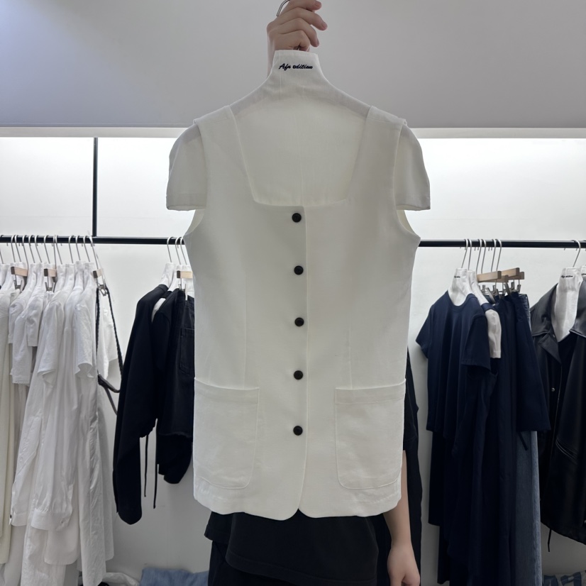 A Flan韓國代購㊣女裝新款時尚真品職業人氣25春夏推薦馬甲AFN/A Flan馬甲