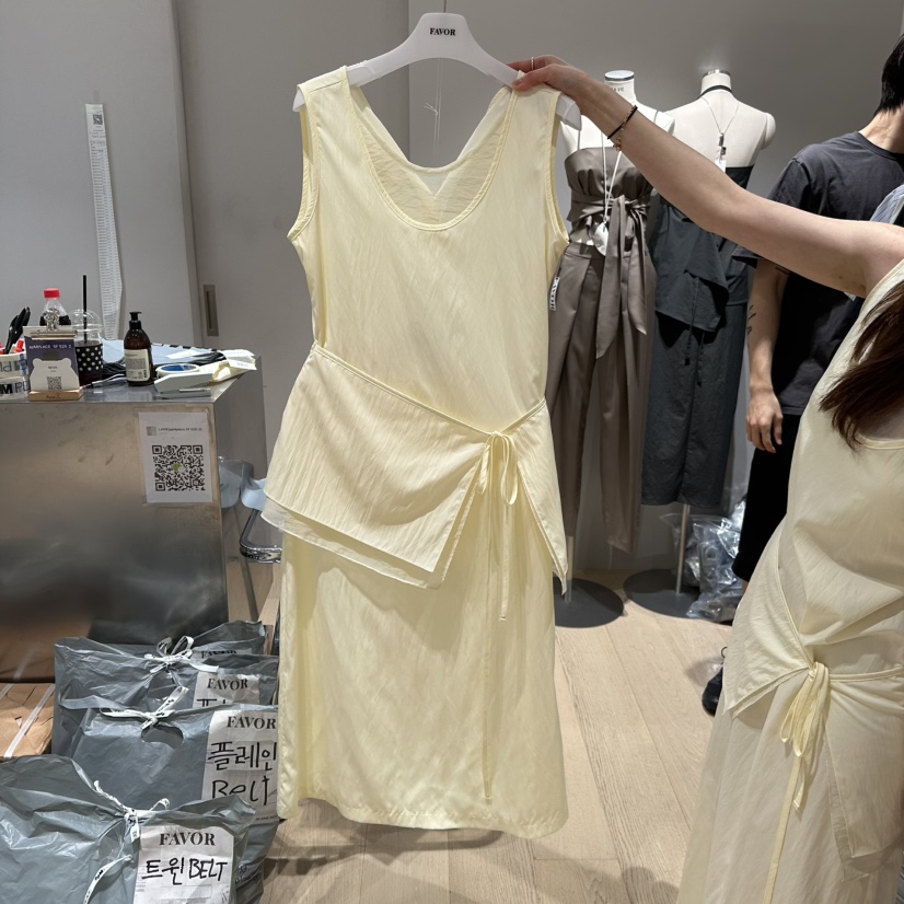 FAVOR-P韓國代購㊣女士新款熱賣時尚休閑真品連衣裙假兩件FAVOR連衣裙