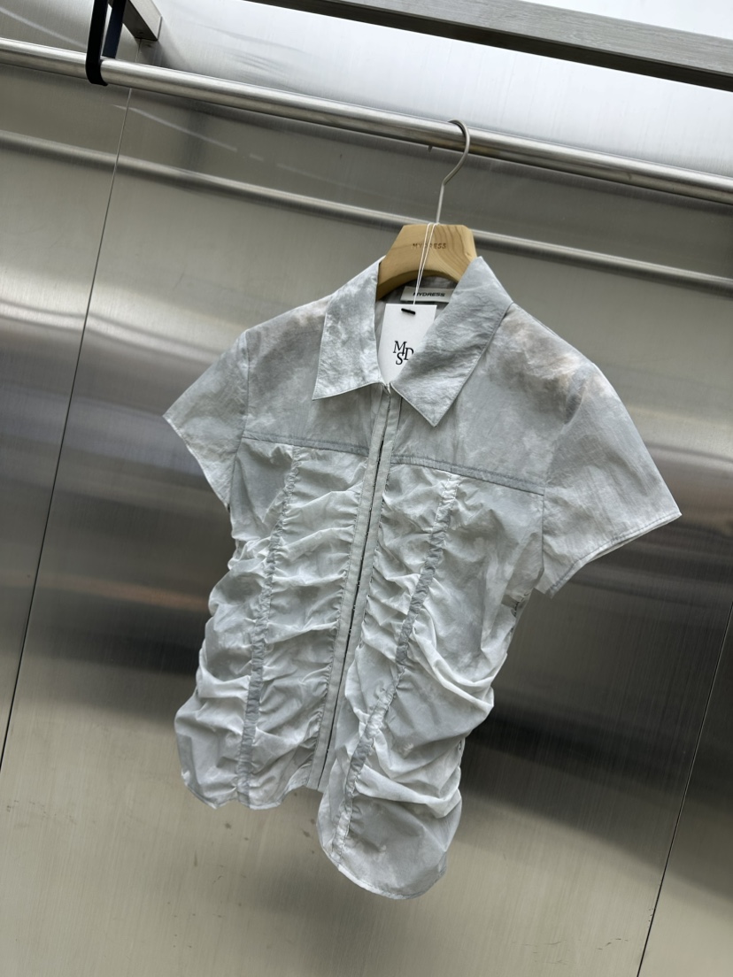 MYDRESS東大門㊣直郵女裝新品時尚25春夏休閑推薦襯衫蕾絲衫MYDRESS襯衫/蕾絲衫