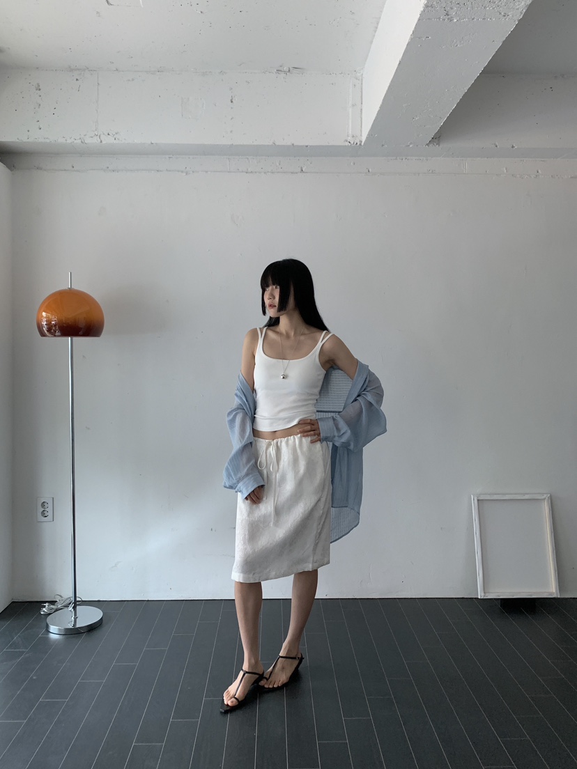 BOOMBINE東大門㊣實拍女士新品熱賣休閑25春夏半身裙中短裙BOOMBINE半身裙/中短裙