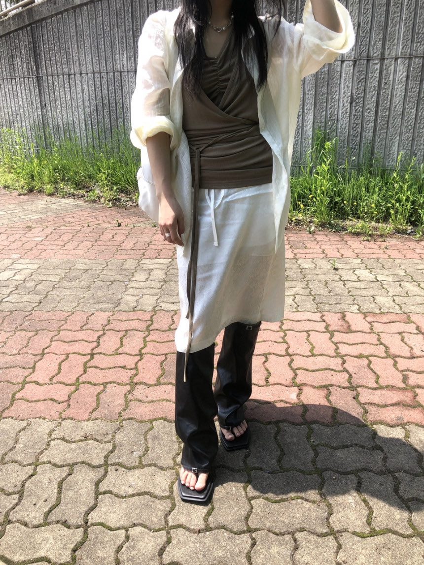 BOOMBINE東大門㊣實拍女士新品熱賣休閑25春夏半身裙中短裙BOOMBINE半身裙/中短裙