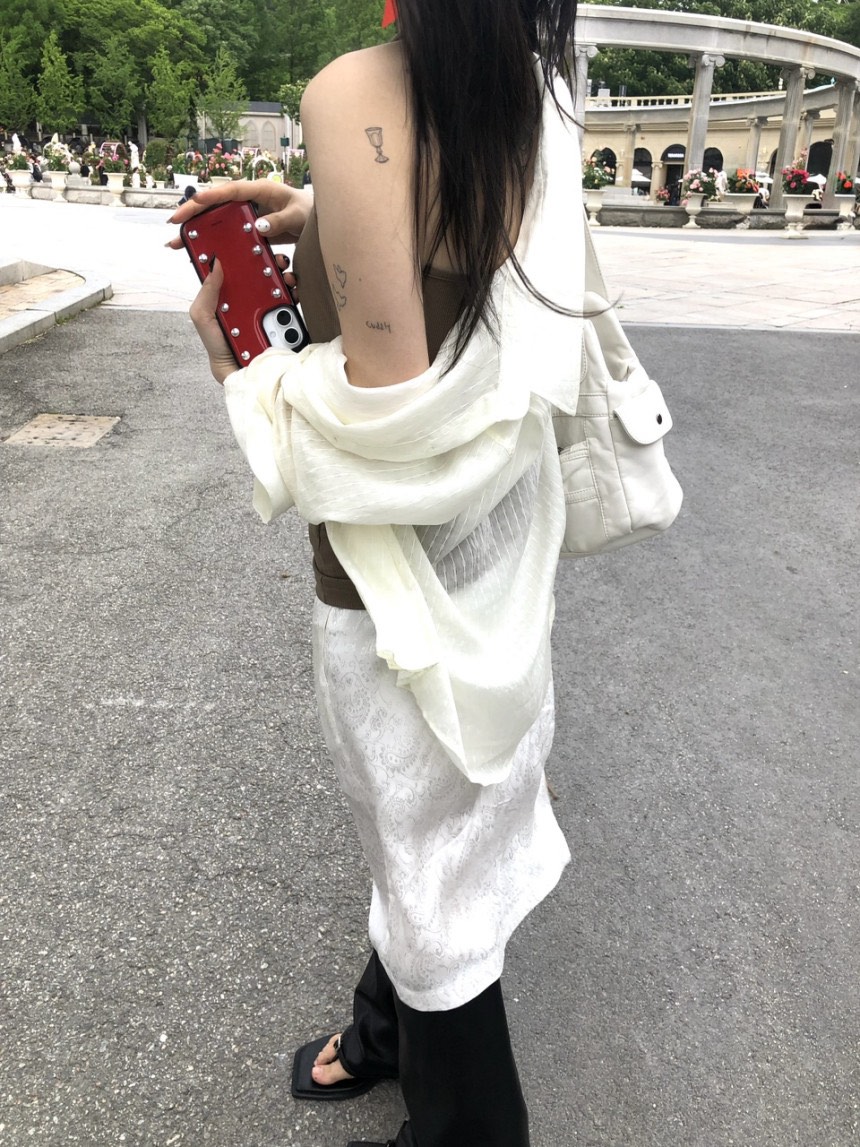 BOOMBINE東大門㊣實拍女士新品熱賣休閑25春夏半身裙中短裙BOOMBINE半身裙/中短裙