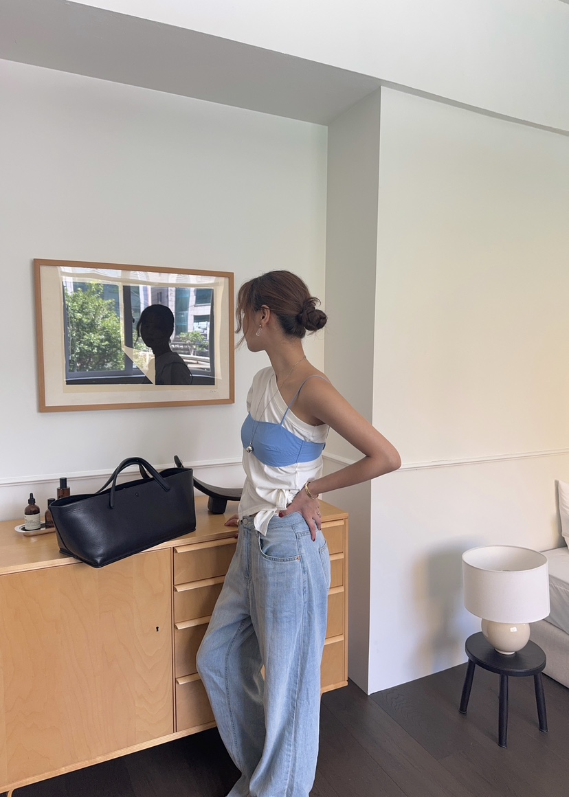 OUPPT東大門㊣實拍女士新品25春夏推薦人氣時尚職業吊帶背心OUPPT吊帶/背心