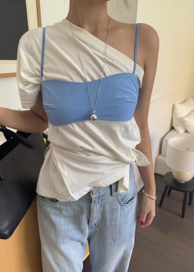 OUPPT東大門㊣實拍女士新品25春夏推薦人氣時尚職業吊帶背心OUPPT吊帶/背心