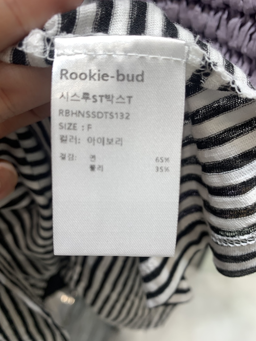 ROOKIE BUD東大門㊣直郵女士新品真品熱賣職業推薦T恤透明ROOKIE BUD-PT恤