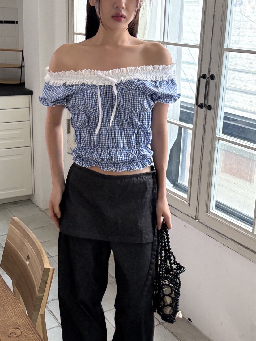 SUNDER MARKET東大門㊣實拍女裝新品25春夏人氣襯衫蕾絲衫SUNDER MARKET襯衫/蕾絲衫
