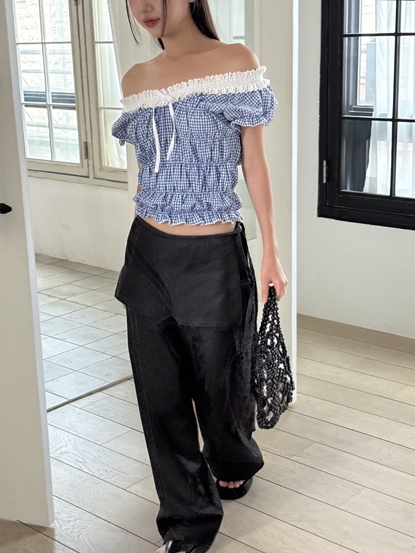 SUNDER MARKET東大門㊣實拍女裝新品25春夏人氣襯衫蕾絲衫SUNDER MARKET襯衫/蕾絲衫