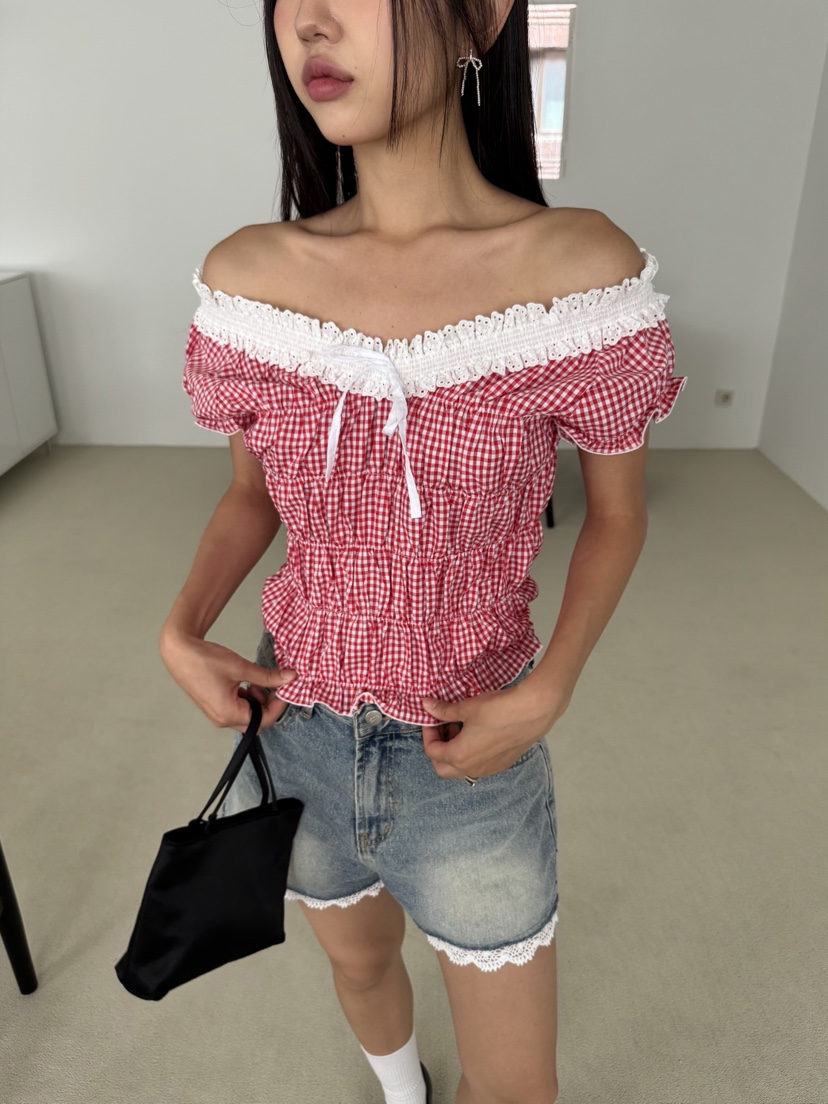 SUNDER MARKET東大門㊣實拍女裝新品25春夏人氣襯衫蕾絲衫SUNDER MARKET襯衫/蕾絲衫