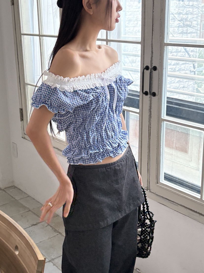 SUNDER MARKET東大門㊣實拍女裝新品25春夏人氣襯衫蕾絲衫SUNDER MARKET襯衫/蕾絲衫