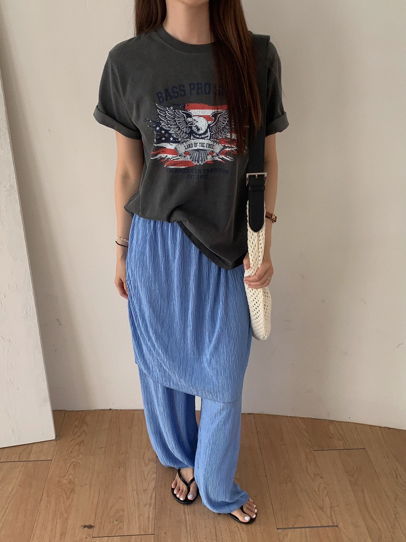 CAMEL-P東大門㊣代購女士新品25春夏裙褲百褶Came_l 家裙褲