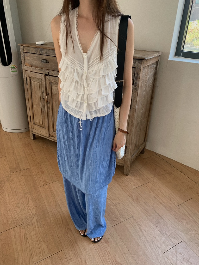 CAMEL-P東大門㊣代購女士新品25春夏裙褲百褶Came_l 家裙褲