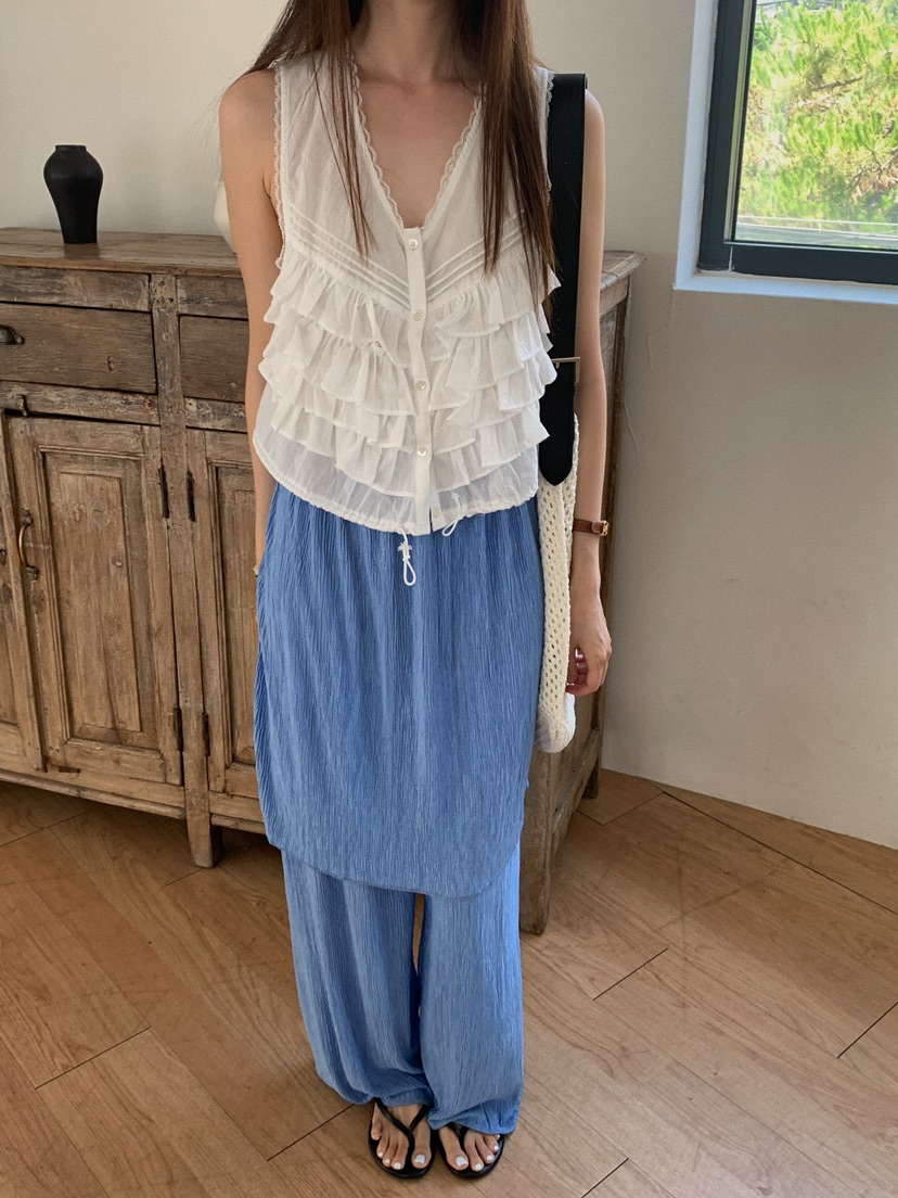 CAMEL-P東大門㊣代購女士新品25春夏裙褲百褶Came_l 家裙褲