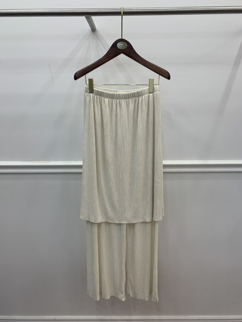 CAMEL-P東大門㊣代購女士新品25春夏裙褲百褶Came_l 家裙褲圖色3