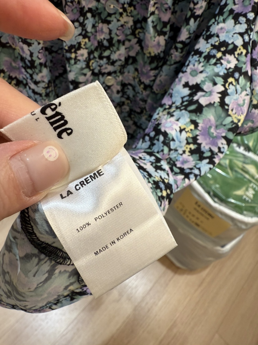 LA CREME東大門㊣直郵女裝新品時尚真品推薦25春夏襯衫蕾絲衫LA CREME襯衫/蕾絲衫