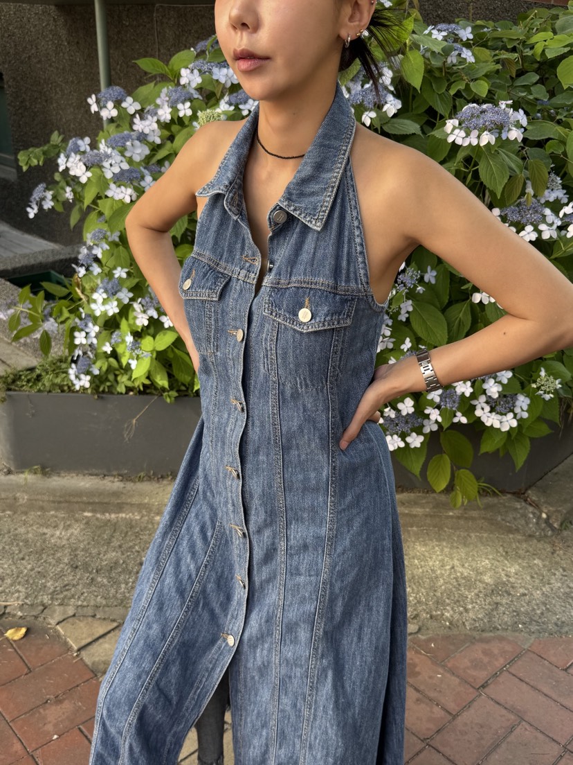 SUNDER MARKET東大門㊣實拍女士新品25春夏休閑職業連衣裙SUNDER MARKET連衣裙