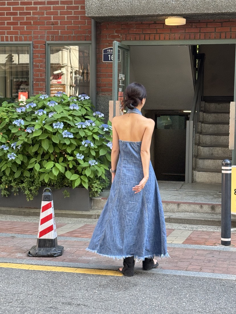 SUNDER MARKET東大門㊣實拍女士新品25春夏休閑職業連衣裙SUNDER MARKET連衣裙