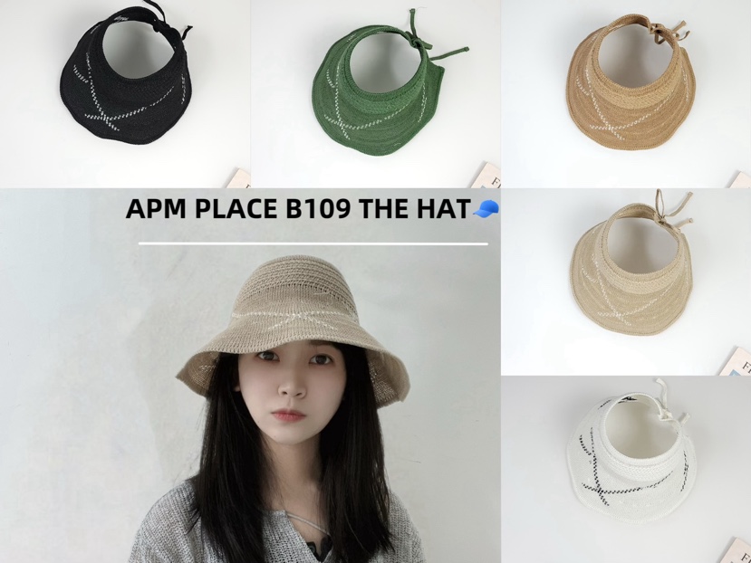 THE HAT-P韓國直郵㊣女裝新款休閑人氣時尚25春夏帽子漁夫帽THE HAT帽子