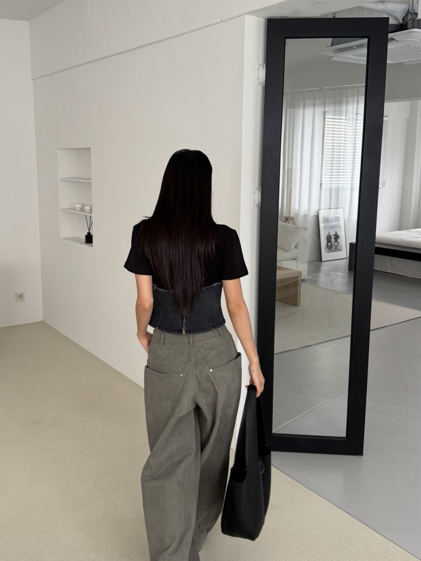 SUNDER MARKET韓國代購㊣女士新款25春夏推薦人氣休閑時尚T恤SUNDER MARKETT恤