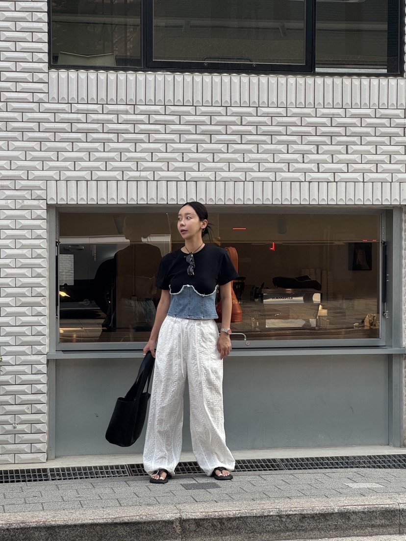 SUNDER MARKET韓國代購㊣女士新款25春夏推薦人氣休閑時尚T恤SUNDER MARKETT恤